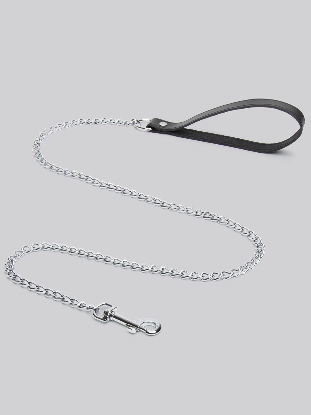 Chain Lead with Leather Handle