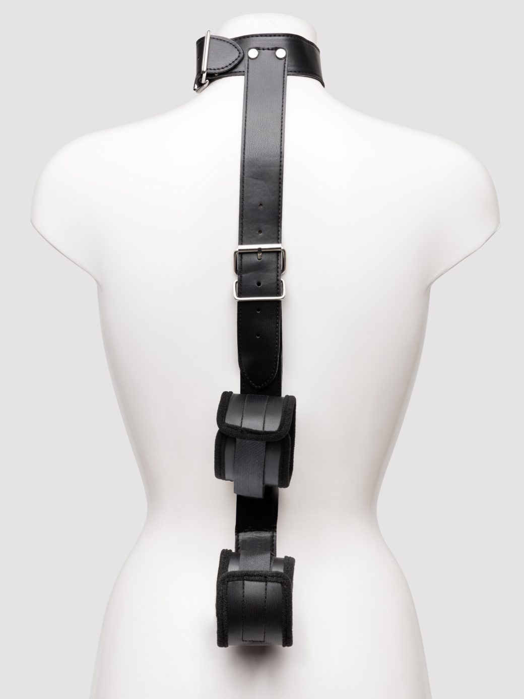 Faux Leather Collar to Wrist Restraints - Image 2