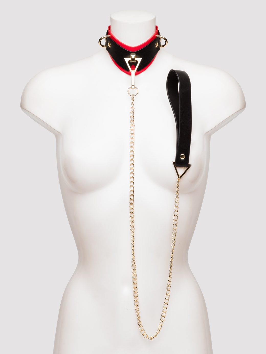 Milan Faux Leather Collar with Leash