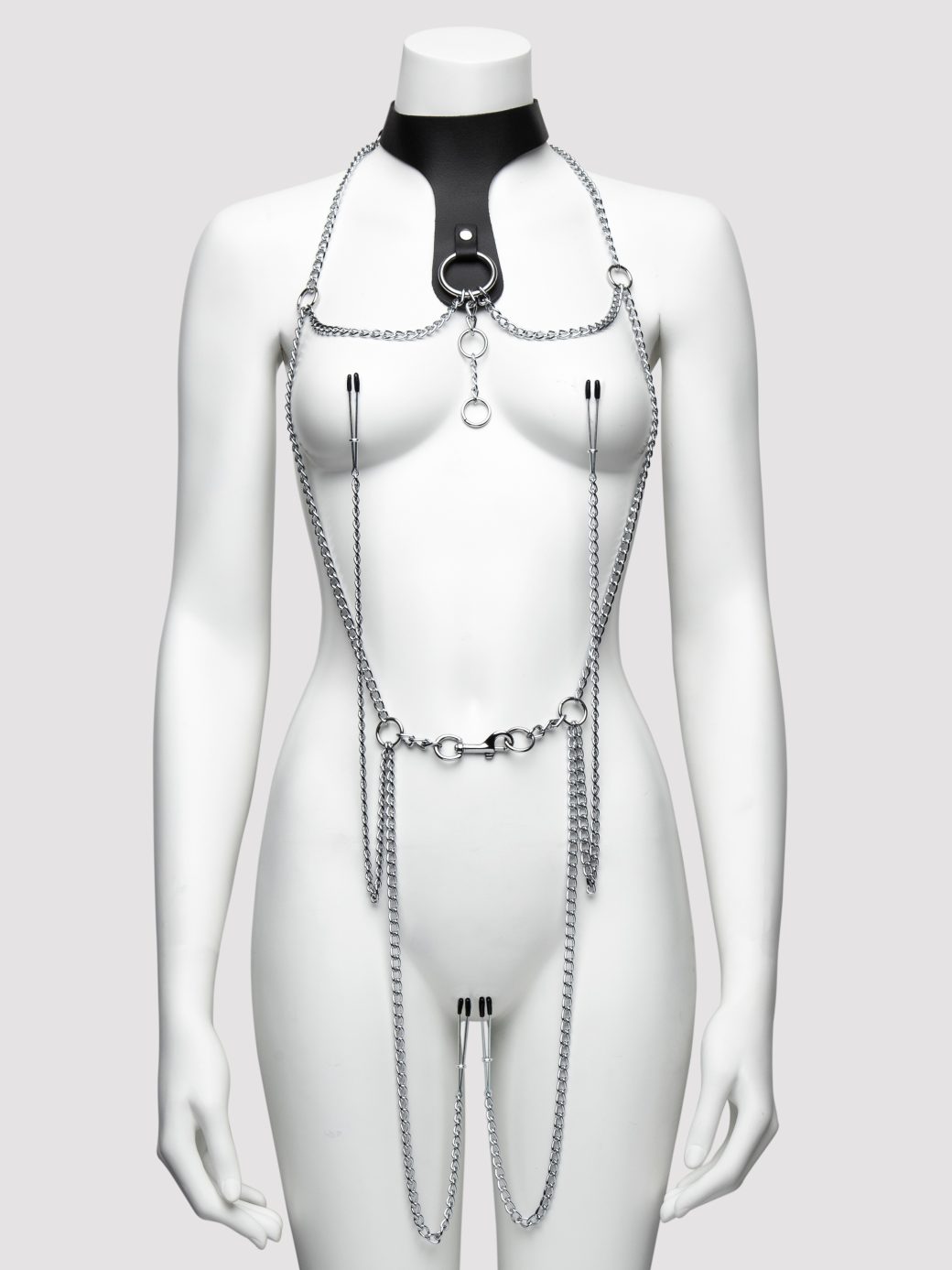 Deluxe Leather Collar with Clamps - Image 2