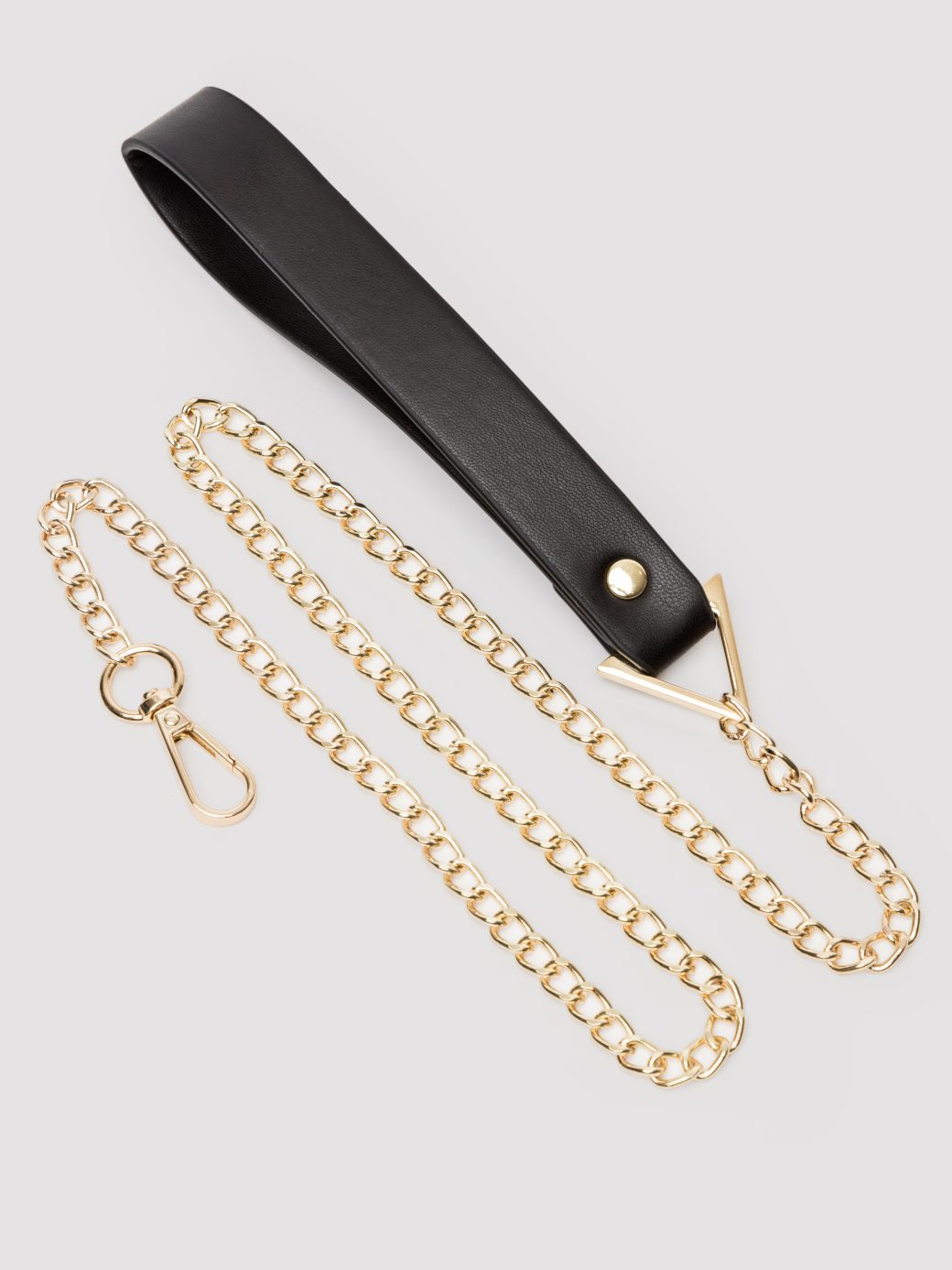 Milan Faux Leather Collar with Leash - Image 4