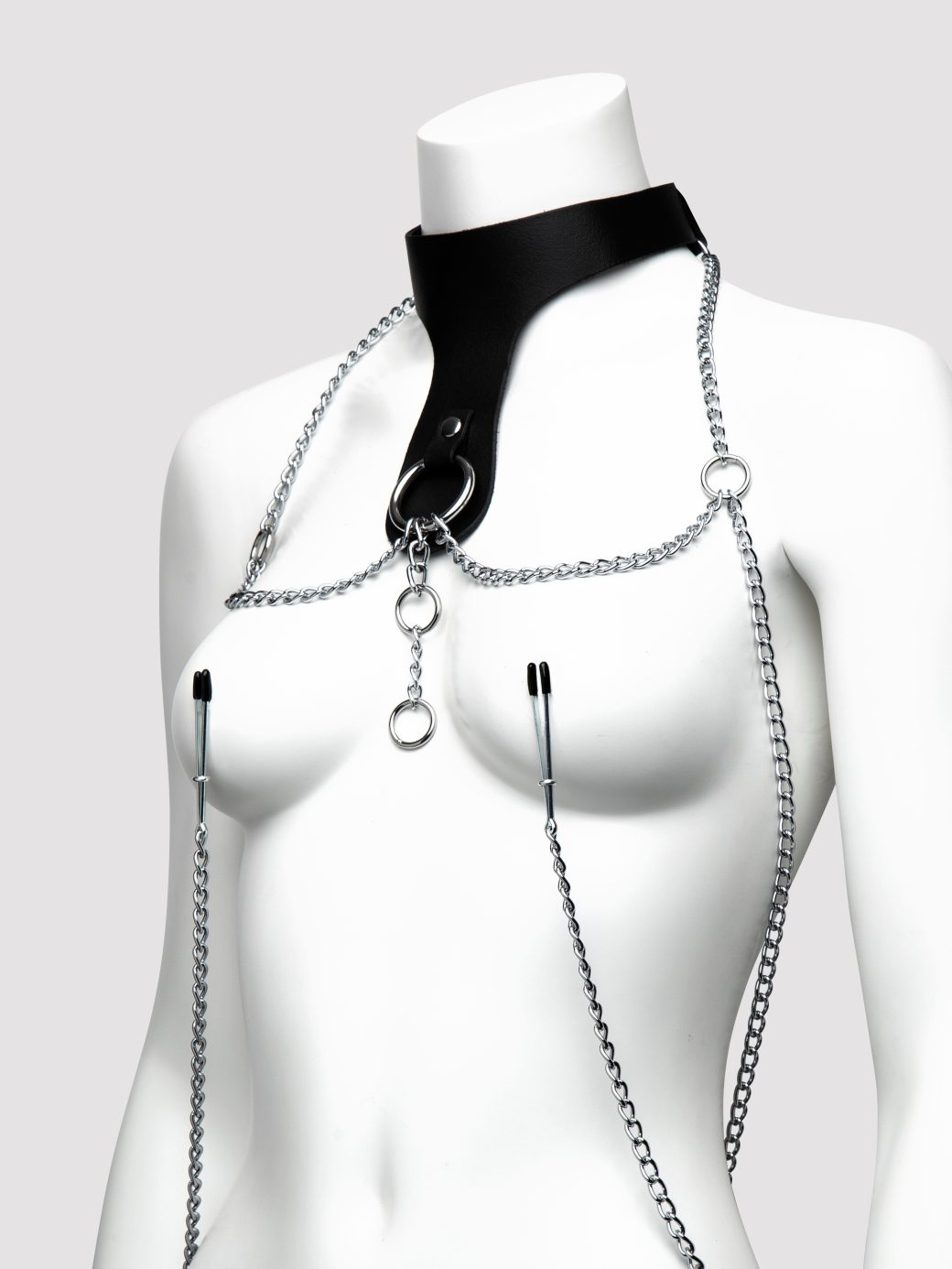 Deluxe Leather Collar with Clamps - Image 3