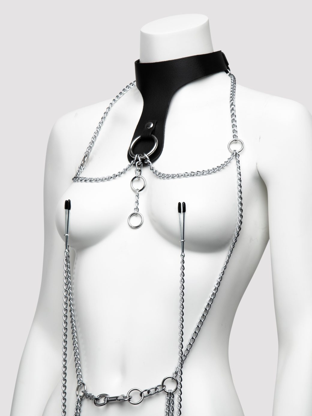 Deluxe Leather Collar with Clamps - Image 4